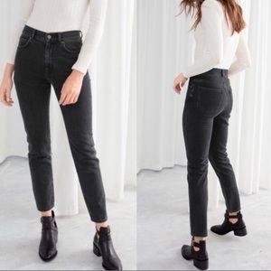 & Other Stories High Rise Black Jeans